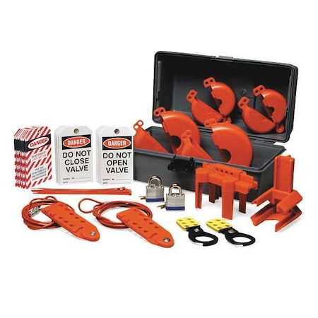 Portable Lockout Kit, Gray, Valve Lockout MPN:LKXV