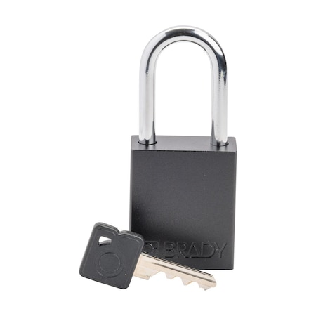 Velocity Lockout Padlocks Aluminum 1.5in Shackle Clearance KD Black MPN:SDAL-BLK-38ST-KD