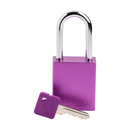 Velocity Lockout Padlocks Aluminum 1.5in Shackle Clearance KD Purple MPN:SDAL-PRP-38ST-KD