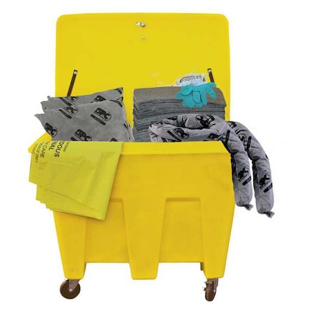 Spill Kit, 134 gal Volume Absorbed per Kit, Chest, Yellow MPN:SKA-LT