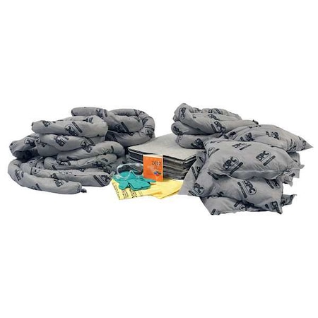 Spill Kit Refill, 36 gal Volume Absorbed per Kit, 30 gal Capacity, Refill, Gray MPN:SKA30-R