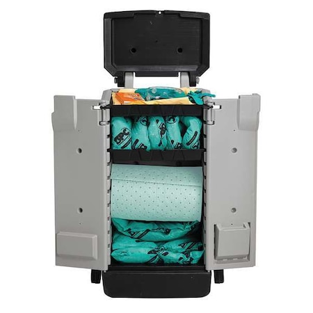 Spill Kit, 22 gal Volume Absorbed per Kit, Kaddie, Gray MPN:SKH-K2