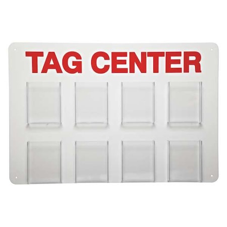 Tag Center, Unfilled, 15-3/4 In. H MPN:TC8