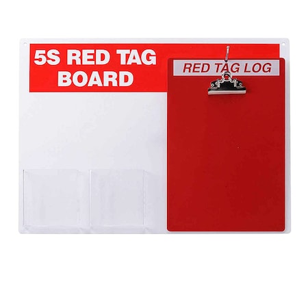 Red Tag Station With Clipboard, Unfilled MPN:122049