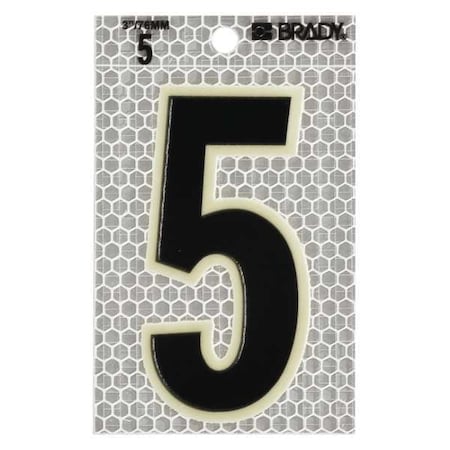 Brady 3 In Self Adhesivenumber 5 10/Pack MPN:3010-5