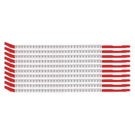 Clip Sleeve Wire Markers- Legend: 2 - 300/Pk MPN:SCN10-2