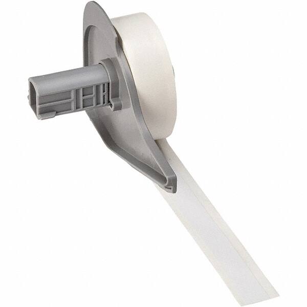 Label Maker Label: White, Vinyl, 1/2