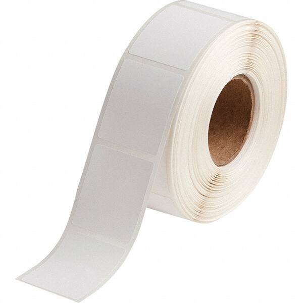 Label Maker Label: White, Polypropylene, 1-1/2
