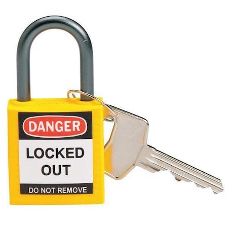 Compact Sfty Padlock Yellow PK/6 Ea MPN:118930