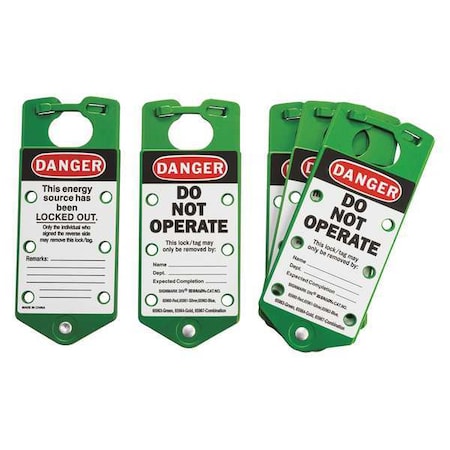 Labeled Lockout Hasps Green MPN:22075-G