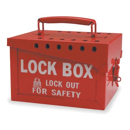 Lock Box /Lockout For Safety Red Steel MPN:51171