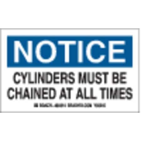Gas Cylinder Labels 3INH X 5IN W MPN:60314