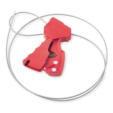 Cable Lockout - Red 6FTX 1/8IN Diameter Cable MPN:65318