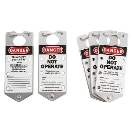 Silver Aluminum Labeledlockout Hasp MPN:65961
