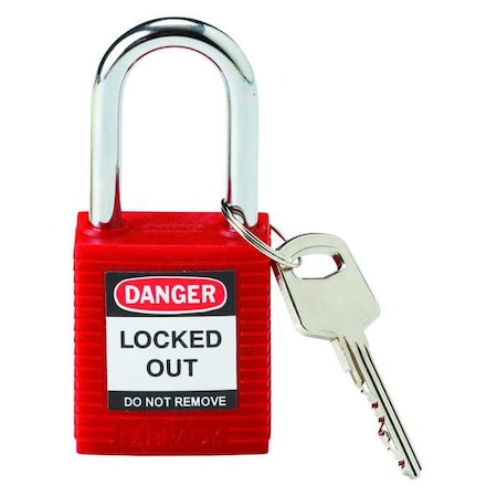 Brady Safety Padlocks Red MPN:99552