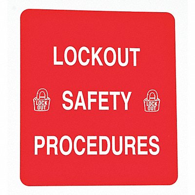 Lockout Procedure Binder Red MPN:LOSB1