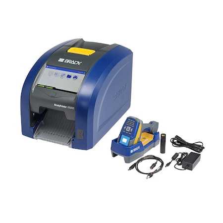 BradyPrinter i5300 with V4500 Barcode Scanner and PWID Software Kit 300DPI MPN:177532