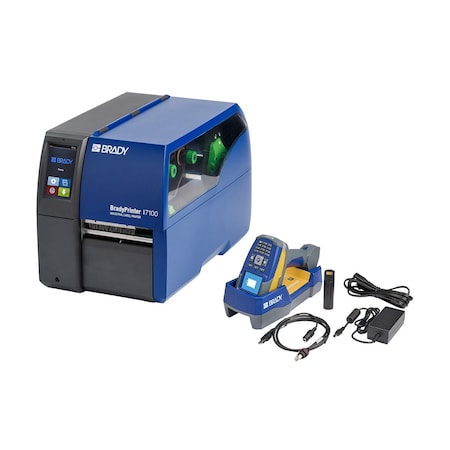Printer i7100 with V4500 Barcode Scanner and PWID Software Kit 300 DPI MPN:177534