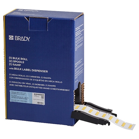Sleeve Label, Yellow, Polyolefin, 1 in W MPN:BM-125-1-312-YL
