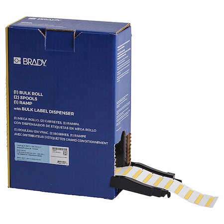 SleeveLabel, Yellow, Polyolefin, 1-3/4inW MPN:BM-125-175-312-YL
