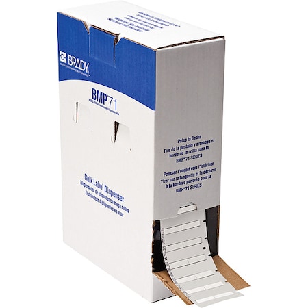 SleeveLabel, White, Polyolefin, 7/8inW MPN:BM-125-175-342-2