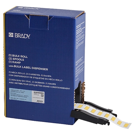 Sleeve Label, Yellow, Polyolefin, 1 in W MPN:BM-187-1-312-YL
