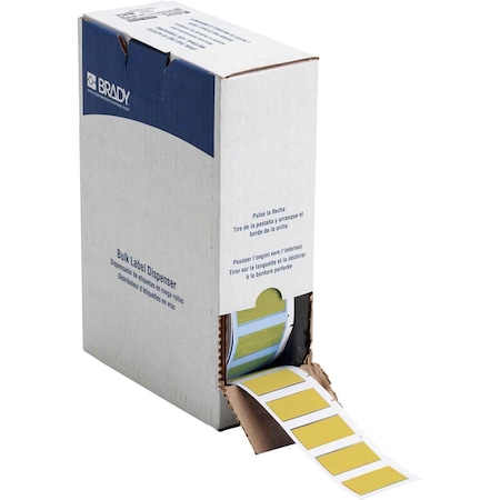 SleeveLabel, Yellow, Polyolefin, 19/32inW MPN:BM-500-175-342YL-3