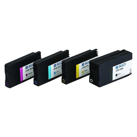 Ink Cartridge, New, Black/Cyan/Magenta/YEL MPN:J50-CMYK