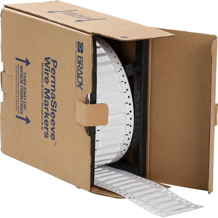 SleeveLabel, White, Polyolefin, 1/2inW MPN:LSZH-250-2-WT-M-4