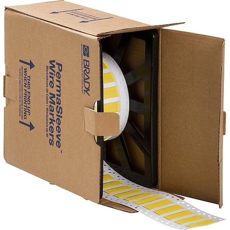 Sleeve Label, Yellow, Polyolefin, 2 in W MPN:LSZH-250-2-YL-M