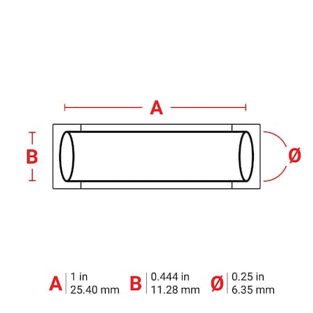 Sleeve Label, Orange, Polyolefin, 1 in W MPN:M6-250-1-342-OR