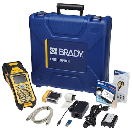 Brady M610 2in Industrial Portable Label Printer with Bluetooth and Safety and Facility ID Software and Accessories Kit MPN:M610-B-SFID