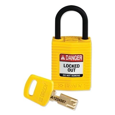 Comp Nylon Lock Ylw 25MMPLASTIC Shkl Kd MPN:CPT-YLW-25PL-KD