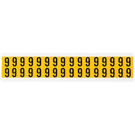 Number Label, 6, 3/4in.Hx9/16in.W, Vinyl MPN:1520-6