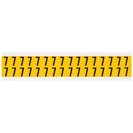 Number Label, 7, 3/4in.Hx9/16in.W, Vinyl MPN:1520-7