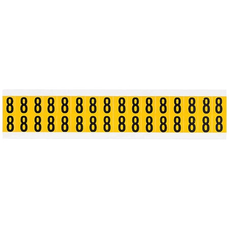 Number Label, 8, 3/4in.Hx9/16in.W, Vinyl MPN:1520-8