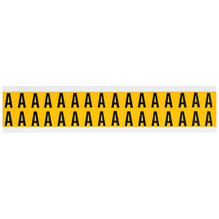 Letter Label, A, 3/4in.Hx9/16in.W, Vinyl MPN:1520-A