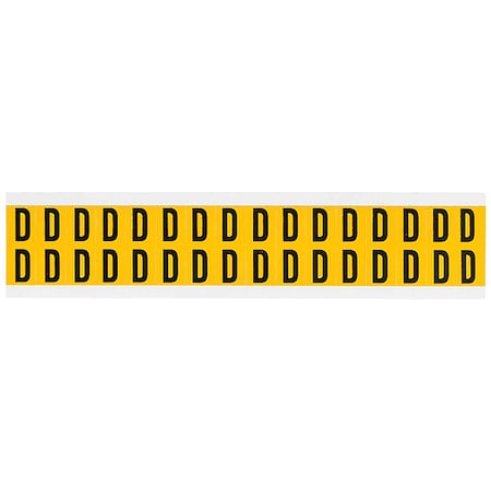 Letter Label, D, 3/4in.Hx9/16in.W, Vinyl MPN:1520-D