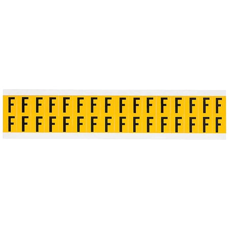Letter Label, F, 3/4in.Hx9/16in.W, Vinyl MPN:1520-F