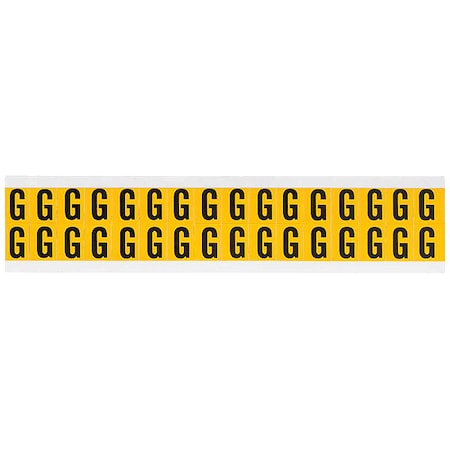 Letter Label, G, 3/4in.Hx9/16in.W, Vinyl MPN:1520-G