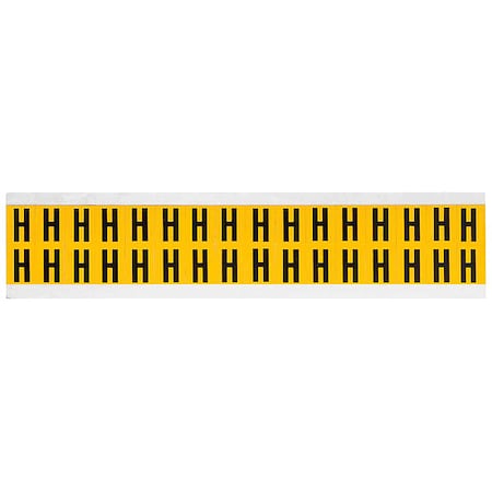 Letter Label, H, 3/4in.Hx9/16in.W, Vinyl MPN:1520-H