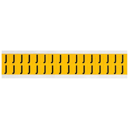 Letter Label, J, 3/4in.Hx9/16in.W, Vinyl MPN:1520-J