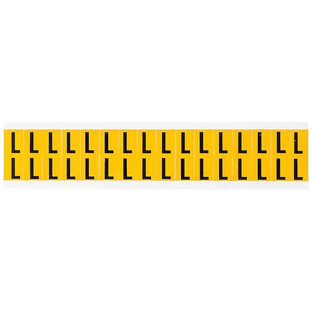 Letter Label, L, 3/4in.Hx9/16in.W, Vinyl MPN:1520-L