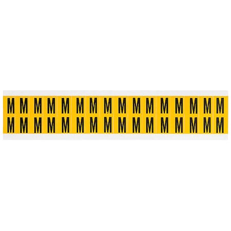 Letter Label, M, 3/4in.Hx9/16in.W, Vinyl MPN:1520-M