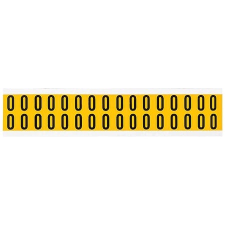Letter Label, O, 3/4in.Hx9/16in.W, Vinyl MPN:1520-O