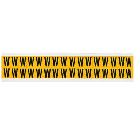 Letter Label, W, 3/4in.Hx9/16in.W, Vinyl MPN:1520-W