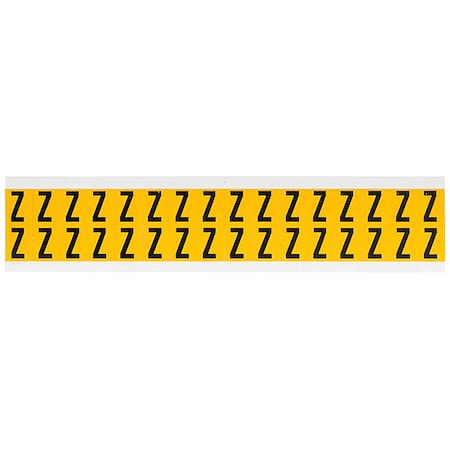 Letter Label, Z, 3/4in.Hx9/16in.W, Vinyl MPN:1520-Z