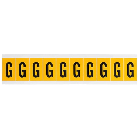LetterLabel, Vinyl, 1-1/2inH, 7/8inW MPN:1530-G