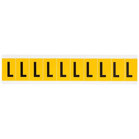 Letter Label, L, 1-1/2in.Hx7/8in.W, Vinyl MPN:1530-L
