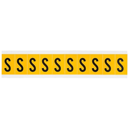 LetterLabel, Vinyl, 1-1/2inH, 7/8inW MPN:1530-S